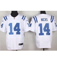 Nike Indianapolis Colts 14 Hakeem Nicks White Elite NFL Jersey Nike Indianapolis Colts 14 Hakeem Nicks White Elite NFL Jersey