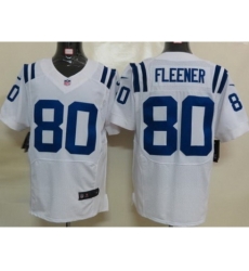 Nike Indianapolis Colts 80 Coby Fleener White Elite NFL Jersey Nike Indianapolis Colts 80 Coby Fleener White Elite NFL Jersey