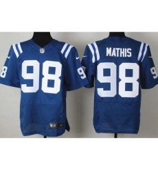 Nike Indianapolis Colts 98 Robert Mathis Blue Elite NFL Jersey Nike Indianapolis Colts 98 Robert Mathis Blue Elite NFL Jersey