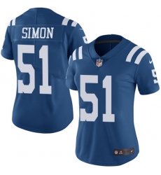 Nike Colts #51 John Simon Royal Blue Womens Stitched NFL Limited Rush Jersey Nike Colts #51 John Simon Royal Blue Womens Stitched NFL Limited Rush Jersey