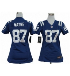Nike Women nfl Indianapolis Colts #87 Reggie Wayne Blue jerseys Nike Women nfl Indianapolis Colts #87 Reggie Wayne Blue jerseys