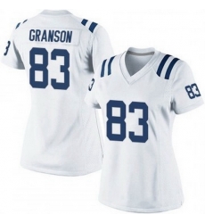 Women Indianapolis 83 Indianapolis Colts Kylen Granson White Jersey Women Indianapolis 83 Indianapolis Colts Kylen Granson White Jersey