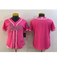 Women Indianapolis Colts Blank Pink With Patch Cool Base Stitched Baseball Jersey Women Indianapolis Colts Blank Pink With Patch Cool Base Stitched Baseball Jersey