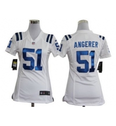 Women Nike Indianapolis Colts 51# Pat Angerer White Nike NFL Jerseys Women Nike Indianapolis Colts 51# Pat Angerer White Nike NFL Jerseys