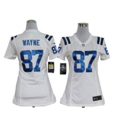 Women Nike Indianapolis Colts 87# Reggie Wayne White Jersey Women Nike Indianapolis Colts 87# Reggie Wayne White Jersey