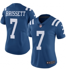 Womens Nike Colts #7 Jacoby Brissett Royal Blue Stitched NFL Limited Rush Jersey Womens Nike Colts #7 Jacoby Brissett Royal Blue Stitched NFL Limited Rush Jersey