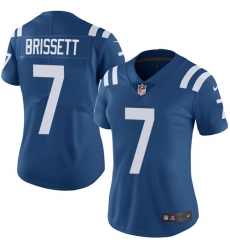 Womens Nike Colts #7 Jacoby Brissett Royal Blue Team Color Stitched NFL Vapor Untouchable Limited Jersey Womens Nike Colts #7 Jacoby Brissett Royal Blue Team Color Stitched NFL Vapor Untouchable Limited Jersey