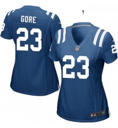 Womens Nike Indianapolis Colts 23 Frank Gore Game Royal Blue Team Color NFL Jersey Womens Nike Indianapolis Colts 23 Frank Gore Game Royal Blue Team Color NFL Jersey
