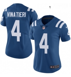 Womens Nike Indianapolis Colts 4 Adam Vinatieri Royal Blue Team Color Vapor Untouchable Limited Player NFL Jersey Womens Nike Indianapolis Colts 4 Adam Vinatieri Royal Blue Team Color Vapor Untouchable Limited Player NFL Jersey
