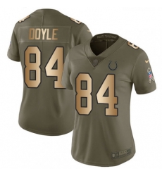 Womens Nike Indianapolis Colts 84 Jack Doyle Limited OliveGold 2017 Salute to Service NFL Jersey Womens Nike Indianapolis Colts 84 Jack Doyle Limited OliveGold 2017 Salute to Service NFL Jersey