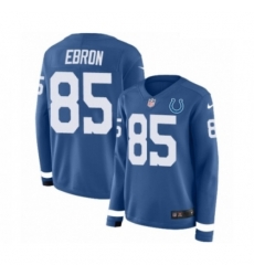 Womens Nike Indianapolis Colts 85 Eric Ebron Limited Blue Therma Long Sleeve NFL Jersey Womens Nike Indianapolis Colts 85 Eric Ebron Limited Blue Therma Long Sleeve NFL Jersey
