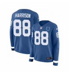 Womens Nike Indianapolis Colts 88 Marvin Harrison Limited Blue Therma Long Sleeve NFL Jersey Womens Nike Indianapolis Colts 88 Marvin Harrison Limited Blue Therma Long Sleeve NFL Jersey
