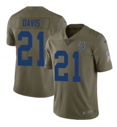 Youth Nike Colts #21 Vontae Davis Olive Stitched NFL Limited 2017 Salute to Service Jersey Youth Nike Colts #21 Vontae Davis Olive Stitched NFL Limited 2017 Salute to Service Jersey