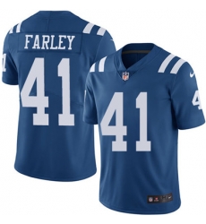 Youth Nike Colts #41 Matthias Farley Royal Blue Stitched NFL Limited Rush Jersey Youth Nike Colts #41 Matthias Farley Royal Blue Stitched NFL Limited Rush Jersey