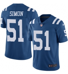 Youth Nike Colts #51 John Simon Royal Blue Team Color Stitched NFL Vapor Untouchable Limited Jersey Youth Nike Colts #51 John Simon Royal Blue Team Color Stitched NFL Vapor Untouchable Limited Jersey