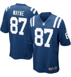 Youth Nike Indianapolis Colts 87# Reggie Wayne Game Blue Color Jersey Youth Nike Indianapolis Colts 87# Reggie Wayne Game Blue Color Jersey