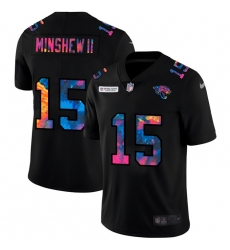 Jacksonville Jaguars 15 Gardner Minshew II Men Nike Multi Color Black 2020 NFL Crucial Catch Vapor Untouchable Limited Jersey Jacksonville Jaguars 15 Gardner Minshew II Men Nike Multi Color Black 2020 NFL Crucial Catch Vapor Untouchable Limited Jersey