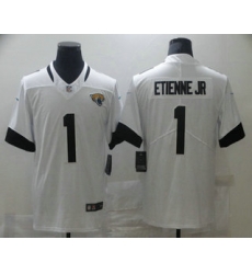 Men Jacksonville Jaguars 1 Travis Etienne Jr White 2021 Vapor Untouchable Stitched NFL Nike Limited Jersey Men Jacksonville Jaguars 1 Travis Etienne Jr White 2021 Vapor Untouchable Stitched NFL Nike Limited Jersey