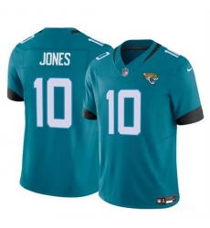 Men Jacksonville Jaguars 10 Mac Jones Teal 2023 F U S E Vapor Untouchable Limited Stitched Jersey Men Jacksonville Jaguars 10 Mac Jones Teal 2023 F U S E Vapor Untouchable Limited Stitched Jersey
