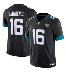 Men Jacksonville Jaguars 16 Trevor Lawrence Black 2023 F U S E Vapor Untouchable Limited Stitched Jersey Men Jacksonville Jaguars 16 Trevor Lawrence Black 2023 F U S E Vapor Untouchable Limited Stitched Jersey