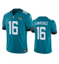 Men Jacksonville Jaguars 16 Trevor Lawrence Teal 2023 F U S E Vapor Untouchable Limited Stitched Jersey Men Jacksonville Jaguars 16 Trevor Lawrence Teal 2023 F U S E Vapor Untouchable Limited Stitched Jersey