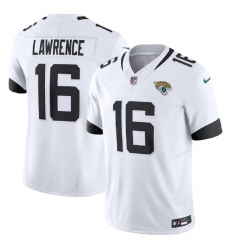 Men Jacksonville Jaguars 16 Trevor Lawrence White 2023 F U S E Vapor Untouchable Limited Stitched Jersey Men Jacksonville Jaguars 16 Trevor Lawrence White 2023 F U S E Vapor Untouchable Limited Stitched Jersey
