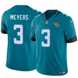 Men Jacksonville Jaguars 3 Jokobi Meyers Teal 2025 F U S E  Vapor Untouchable Limited Stitched Jersey