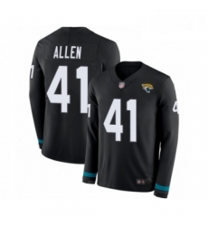 Men Jacksonville Jaguars 41 Josh Allen Limited Black Therma Long Sleeve Football Jersey Men Jacksonville Jaguars 41 Josh Allen Limited Black Therma Long Sleeve Football Jersey