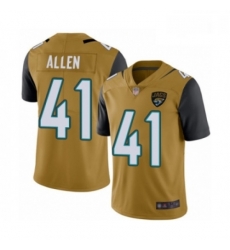 Men Jacksonville Jaguars 41 Josh Allen Limited Gold Rush Vapor Untouchable Football Jersey Men Jacksonville Jaguars 41 Josh Allen Limited Gold Rush Vapor Untouchable Football Jersey