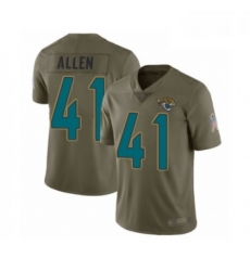 Men Jacksonville Jaguars 41 Josh Allen Limited Olive 2017 Salute to Service Football Jersey Men Jacksonville Jaguars 41 Josh Allen Limited Olive 2017 Salute to Service Football Jersey