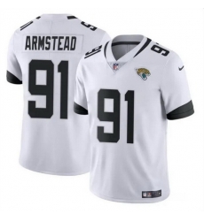 Men Jacksonville Jaguars 91 Arik Armstead White Vapor Untouchable Limited Stitched Jersey Men Jacksonville Jaguars 91 Arik Armstead White Vapor Untouchable Limited Stitched Jersey