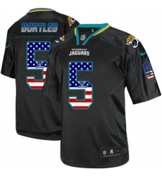 Men Nike Jacksonville Jaguars 5 Blake Bortles Elite Black USA Flag Fashion NFL Jersey Men Nike Jacksonville Jaguars 5 Blake Bortles Elite Black USA Flag Fashion NFL Jersey