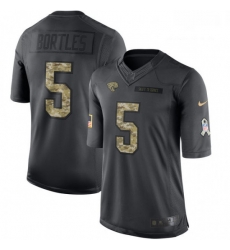 Men Nike Jacksonville Jaguars 5 Blake Bortles Limited Black 2016 Salute to Service NFL Jersey Men Nike Jacksonville Jaguars 5 Blake Bortles Limited Black 2016 Salute to Service NFL Jersey