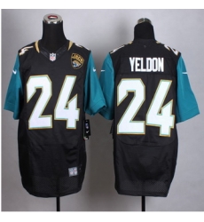New Jacksonville Jaguars #24 T.J. Yeldon Black Alternate Men Stitched NFL Elite jersey New Jacksonville Jaguars #24 T.J. Yeldon Black Alternate Men Stitched NFL Elite jersey