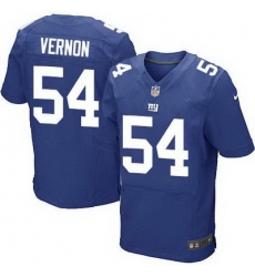 Nike Giants #54 Olivier Vernon Royal Blue Team Color Mens Stitched NFL Elite Jersey Nike Giants #54 Olivier Vernon Royal Blue Team Color Mens Stitched NFL Elite Jersey