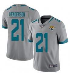 Nike Jaguars 21 C J Henderson Silver Men Stitched NFL Limited Inverted Legend Jersey Nike Jaguars 21 C J Henderson Silver Men Stitched NFL Limited Inverted Legend Jersey