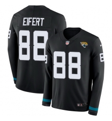Nike Jaguars 88 Tyler Eifert Black Team Color Men Stitched NFL Limited Therma Long Sleeve Jersey Nike Jaguars 88 Tyler Eifert Black Team Color Men Stitched NFL Limited Therma Long Sleeve Jersey
