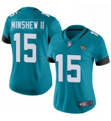 Jaguars #15 Gardner Minshew II Teal Green Alternate Women Stitched Football Vapor Untouchable Limited Jersey Jaguars #15 Gardner Minshew II Teal Green Alternate Women Stitched Football Vapor Untouchable Limited Jersey