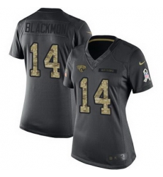Nike Jaguars #14 Justin Blackmon Black Womens Stitched NFL Limited 2016 Salute to Service Jersey Nike Jaguars #14 Justin Blackmon Black Womens Stitched NFL Limited 2016 Salute to Service Jersey