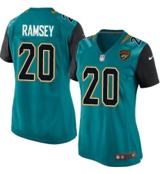 Nike Jaguars #20 Jalen Ramsey Teal Green Alternate Women Stitched Jersey 0 Nike Jaguars #20 Jalen Ramsey Teal Green Alternate Women Stitched Jersey 0
