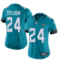 Nike Jaguars #24 T J Yeldon Teal Green Team Color Womens Stitched NFL Vapor Untouchable Limited Jersey Nike Jaguars #24 T J Yeldon Teal Green Team Color Womens Stitched NFL Vapor Untouchable Limited Jersey