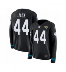 Womens Nike Jacksonville Jaguars 44 Myles Jack Limited Black Therma Long Sleeve NFL Jersey Womens Nike Jacksonville Jaguars 44 Myles Jack Limited Black Therma Long Sleeve NFL Jersey