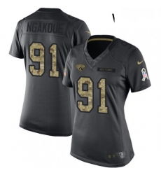 Womens Nike Jacksonville Jaguars 91 Yannick Ngakoue Limited Black 2016 Salute to Service NFL Jersey Womens Nike Jacksonville Jaguars 91 Yannick Ngakoue Limited Black 2016 Salute to Service NFL Jersey