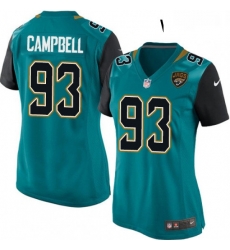 Womens Nike Jacksonville Jaguars 93 Calais Campbell Game Teal Green Team Color NFL Jersey Womens Nike Jacksonville Jaguars 93 Calais Campbell Game Teal Green Team Color NFL Jersey