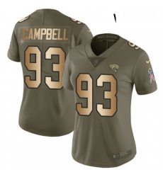 Womens Nike Jacksonville Jaguars 93 Calais Campbell Limited OliveGold 2017 Salute to Service NFL Jersey Womens Nike Jacksonville Jaguars 93 Calais Campbell Limited OliveGold 2017 Salute to Service NFL Jersey
