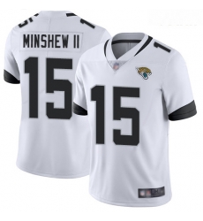 Jaguars #15 Gardner Minshew II White Youth Stitched Football Vapor Untouchable Limited Jersey Jaguars #15 Gardner Minshew II White Youth Stitched Football Vapor Untouchable Limited Jersey