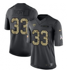 Nike Jaguars #33 Chris Ivory Black Youth Stitched NFL Limited 2016 Salute to Service Jersey Nike Jaguars #33 Chris Ivory Black Youth Stitched NFL Limited 2016 Salute to Service Jersey