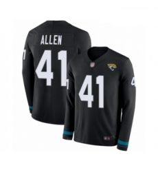 Youth Jacksonville Jaguars 41 Josh Allen Limited Black Therma Long Sleeve Football Jersey Youth Jacksonville Jaguars 41 Josh Allen Limited Black Therma Long Sleeve Football Jersey