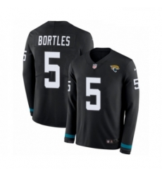 Youth Nike Jacksonville Jaguars 5 Blake Bortles Limited Black Therma Long Sleeve NFL Jersey Youth Nike Jacksonville Jaguars 5 Blake Bortles Limited Black Therma Long Sleeve NFL Jersey