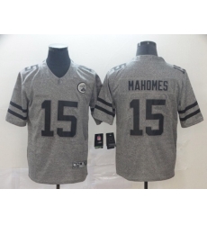 Chiefs 15 Patrick Mahomes Gray Mens Stitched Football Limited Gridiron Gray Jersey Chiefs 15 Patrick Mahomes Gray Mens Stitched Football Limited Gridiron Gray Jersey